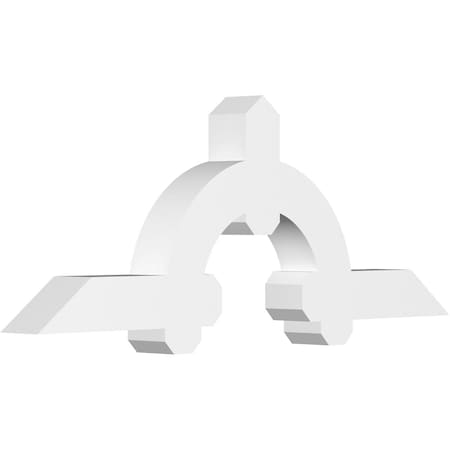 Ekena Millwork Ericson Architectural Grade PVC Gable Bracket, 48"W x 18"H x 4"D x 4"F, 9/12 Pitch GBP048X18X0404ERI00